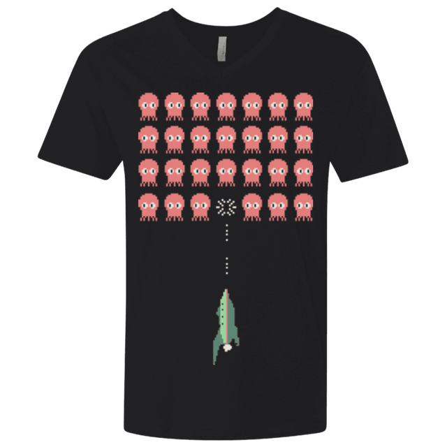 T-Shirts Black / X-Small Lobster invaders Men's Premium V-Neck