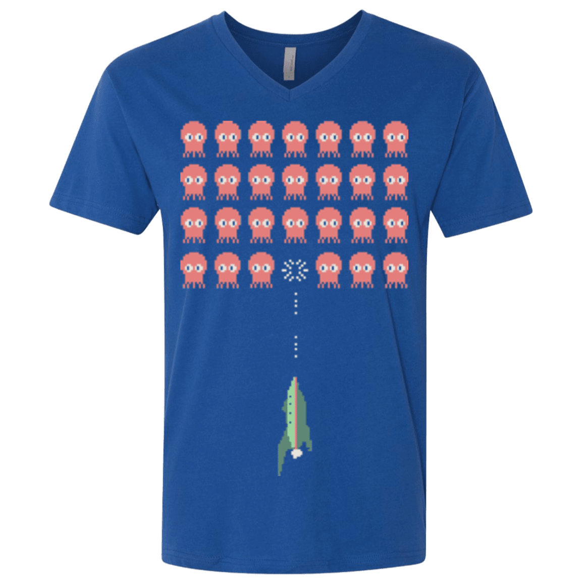 T-Shirts Royal / X-Small Lobster invaders Men's Premium V-Neck