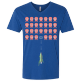 T-Shirts Royal / X-Small Lobster invaders Men's Premium V-Neck