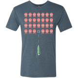 T-Shirts Indigo / Small Lobster invaders Men's Triblend T-Shirt