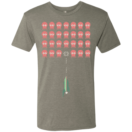 T-Shirts Venetian Grey / Small Lobster invaders Men's Triblend T-Shirt