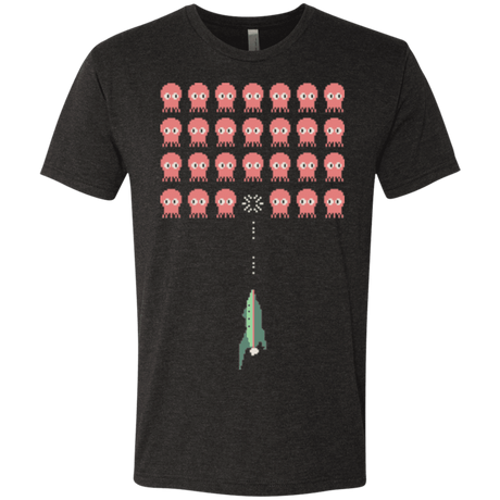 T-Shirts Vintage Black / Small Lobster invaders Men's Triblend T-Shirt