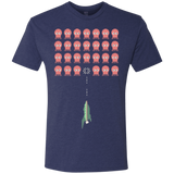 T-Shirts Vintage Navy / Small Lobster invaders Men's Triblend T-Shirt