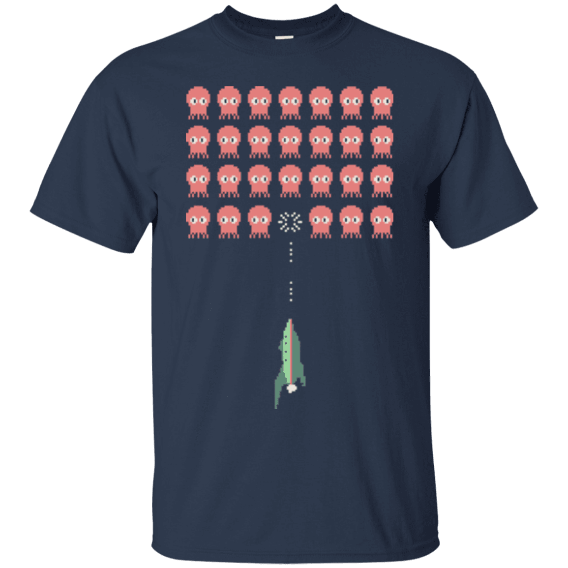 T-Shirts Navy / Small Lobster invaders T-Shirt