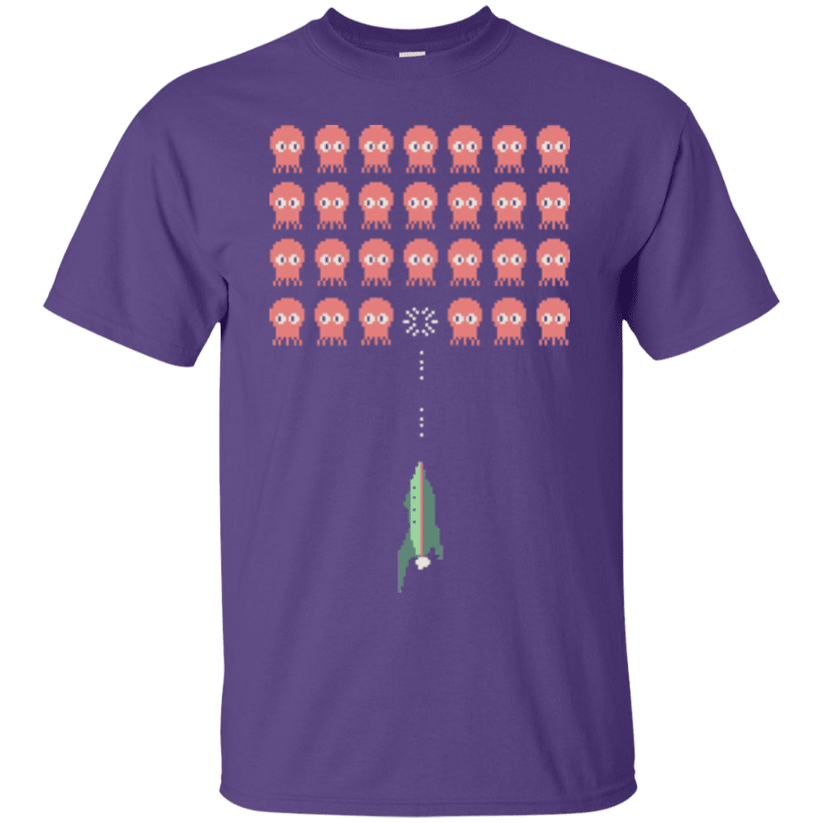 T-Shirts Purple / Small Lobster invaders T-Shirt