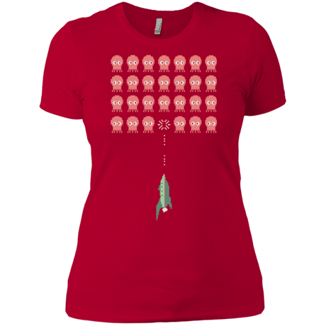 T-Shirts Red / X-Small Lobster invaders Women's Premium T-Shirt