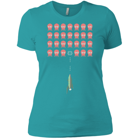 T-Shirts Tahiti Blue / X-Small Lobster invaders Women's Premium T-Shirt