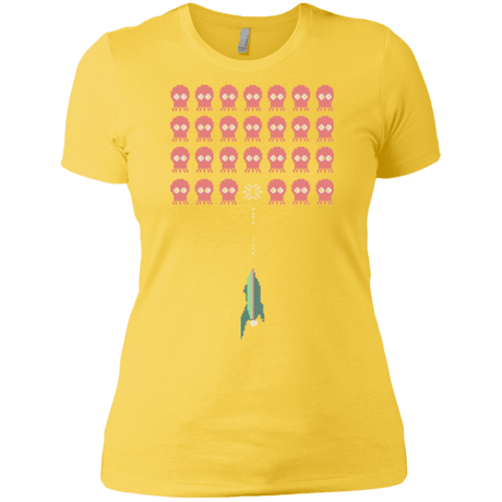 T-Shirts Vibrant Yellow / X-Small Lobster invaders Women's Premium T-Shirt