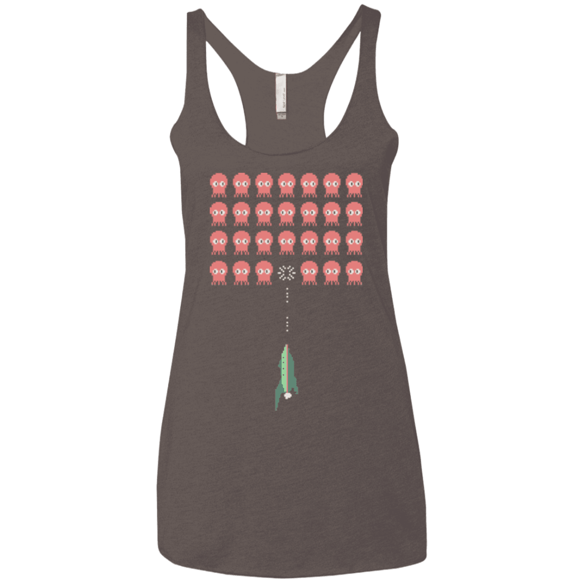 T-Shirts Macchiato / X-Small Lobster invaders Women's Triblend Racerback Tank