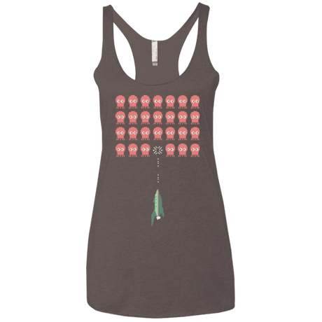 T-Shirts Macchiato / X-Small Lobster invaders Women's Triblend Racerback Tank