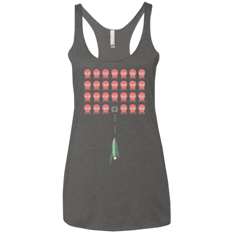T-Shirts Premium Heather / X-Small Lobster invaders Women's Triblend Racerback Tank