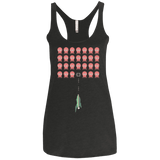 T-Shirts Vintage Black / X-Small Lobster invaders Women's Triblend Racerback Tank