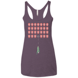 T-Shirts Vintage Purple / X-Small Lobster invaders Women's Triblend Racerback Tank