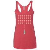 T-Shirts Vintage Red / X-Small Lobster invaders Women's Triblend Racerback Tank