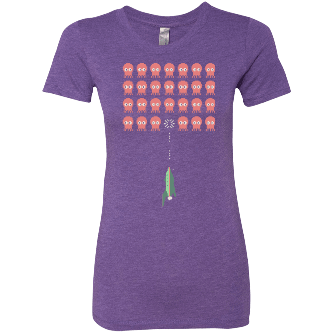T-Shirts Purple Rush / Small Lobster invaders Women's Triblend T-Shirt