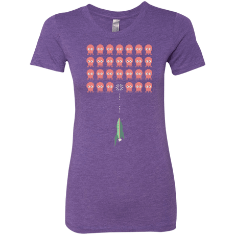 T-Shirts Purple Rush / Small Lobster invaders Women's Triblend T-Shirt