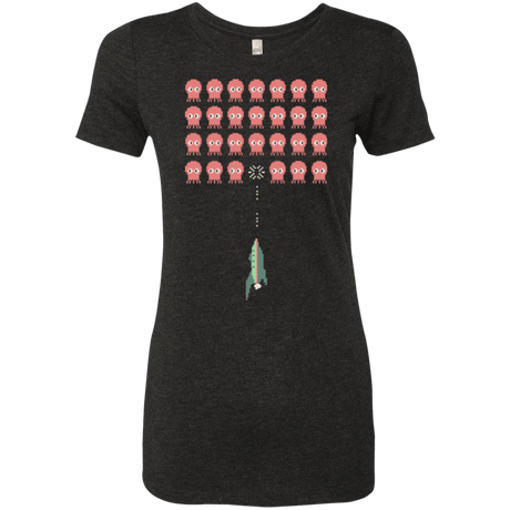 T-Shirts Vintage Black / Small Lobster invaders Women's Triblend T-Shirt