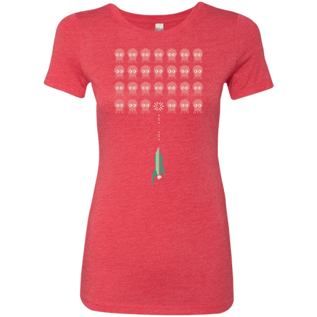 T-Shirts Vintage Red / Small Lobster invaders Women's Triblend T-Shirt