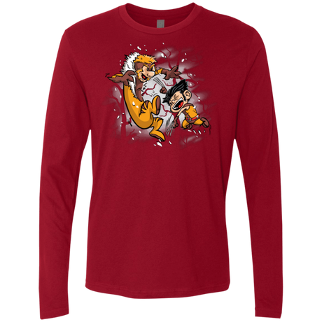 T-Shirts Cardinal / Small Logan and Victor Men's Premium Long Sleeve