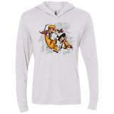 T-Shirts Heather White / X-Small Logan and Victor Triblend Long Sleeve Hoodie Tee