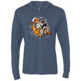 T-Shirts Indigo / X-Small Logan and Victor Triblend Long Sleeve Hoodie Tee