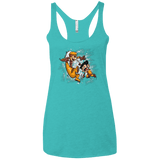 Logan and Victor Women's Triblend Racerback Tank