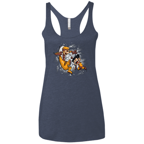 T-Shirts Vintage Navy / X-Small Logan and Victor Women's Triblend Racerback Tank