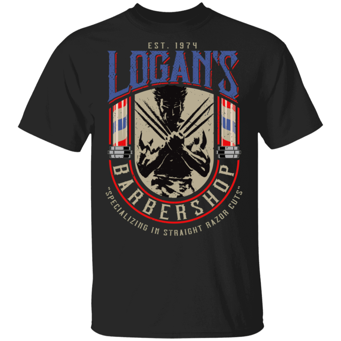 T-Shirts Black / S Logans Barbershop T-Shirt