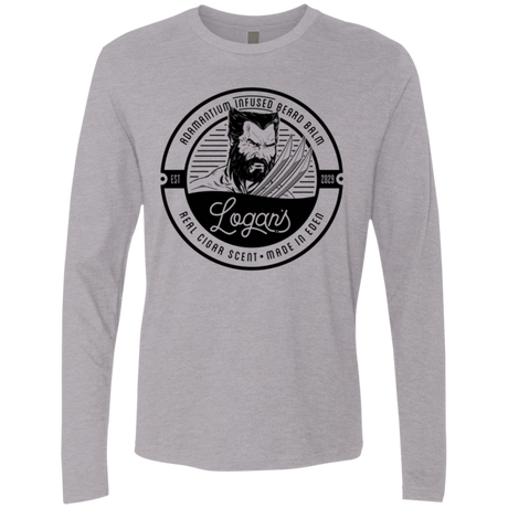 T-Shirts Heather Grey / Small Logans Beard Balm Men's Premium Long Sleeve