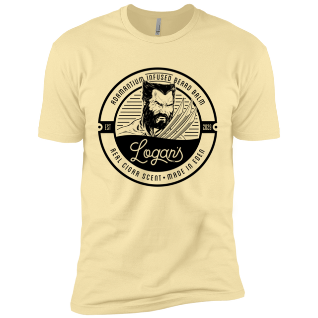 T-Shirts Banana Cream / X-Small Logans Beard Balm Men's Premium T-Shirt