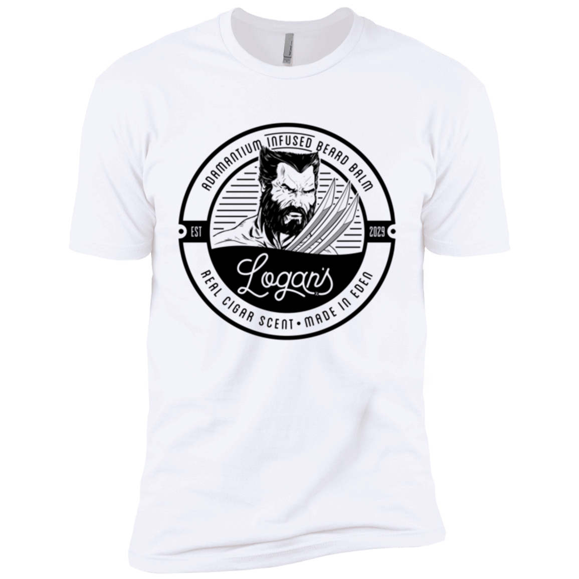 T-Shirts White / X-Small Logans Beard Balm Men's Premium T-Shirt