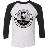 T-Shirts Heather White/Vintage Black / X-Small Logans Beard Balm Men's Triblend 3/4 Sleeve
