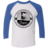 T-Shirts Heather White/Vintage Royal / X-Small Logans Beard Balm Men's Triblend 3/4 Sleeve