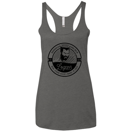 T-Shirts Premium Heather / X-Small Logans Beard Balm Women's Triblend Racerback Tank