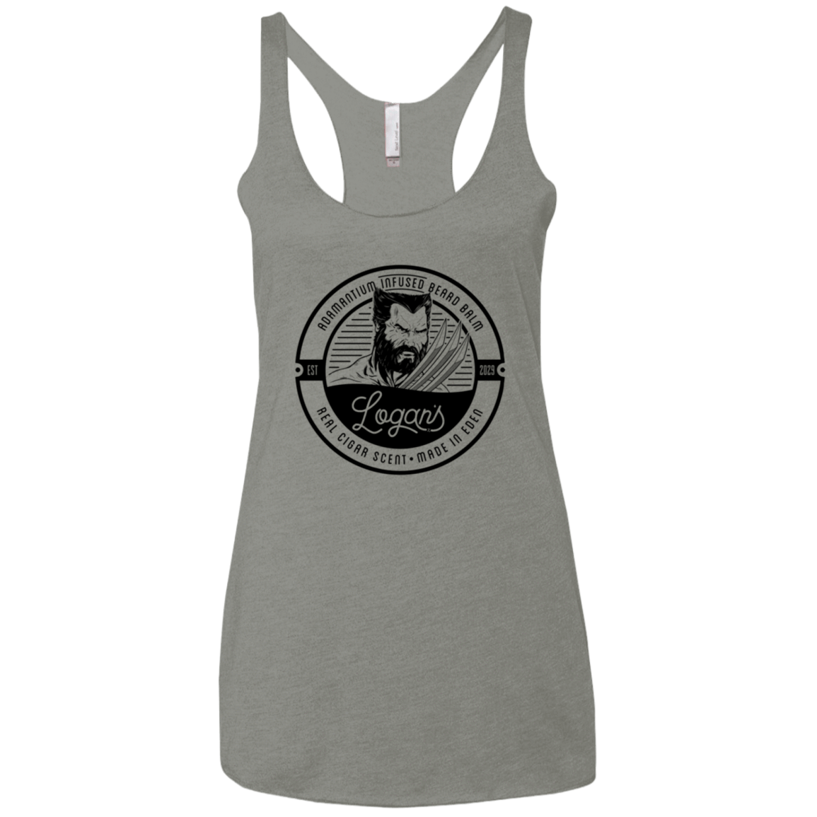 T-Shirts Venetian Grey / X-Small Logans Beard Balm Women's Triblend Racerback Tank