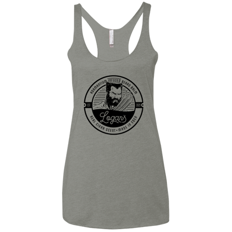 T-Shirts Venetian Grey / X-Small Logans Beard Balm Women's Triblend Racerback Tank