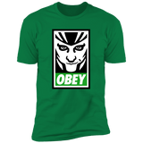 T-Shirts Kelly Green / S Loki Obey Men's Premium T-Shirt