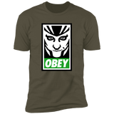 T-Shirts Military Green / S Loki Obey Men's Premium T-Shirt