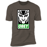 T-Shirts Warm Grey / S Loki Obey Men's Premium T-Shirt