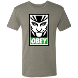 T-Shirts Venetian Grey / S Loki Obey Men's Triblend T-Shirt