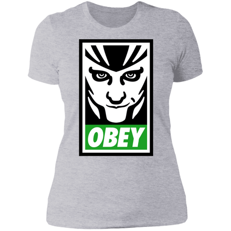 T-Shirts Heather Grey / S Loki Obey Women's Premium T-Shirt