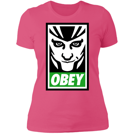 T-Shirts Hot Pink / S Loki Obey Women's Premium T-Shirt