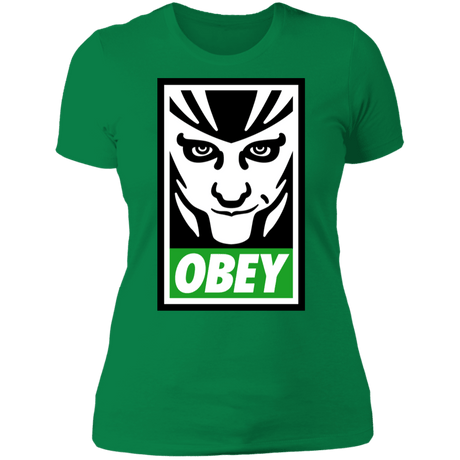 T-Shirts Kelly Green / S Loki Obey Women's Premium T-Shirt