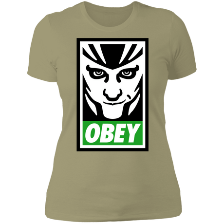 T-Shirts Light Olive / S Loki Obey Women's Premium T-Shirt