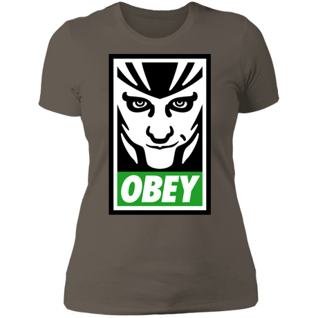 T-Shirts Warm Grey / S Loki Obey Women's Premium T-Shirt