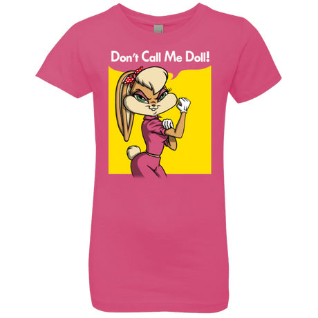 T-Shirts Hot Pink / YXS Lola Dont Call me Doll Girls Premium T-Shirt
