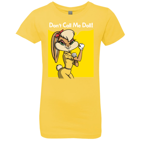 T-Shirts Vibrant Yellow / YXS Lola Dont Call me Doll Girls Premium T-Shirt