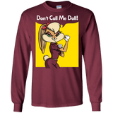 T-Shirts Maroon / S Lola Dont Call me Doll Men's Long Sleeve T-Shirt