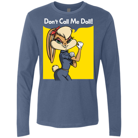 T-Shirts Indigo / S Lola Dont Call me Doll Men's Premium Long Sleeve
