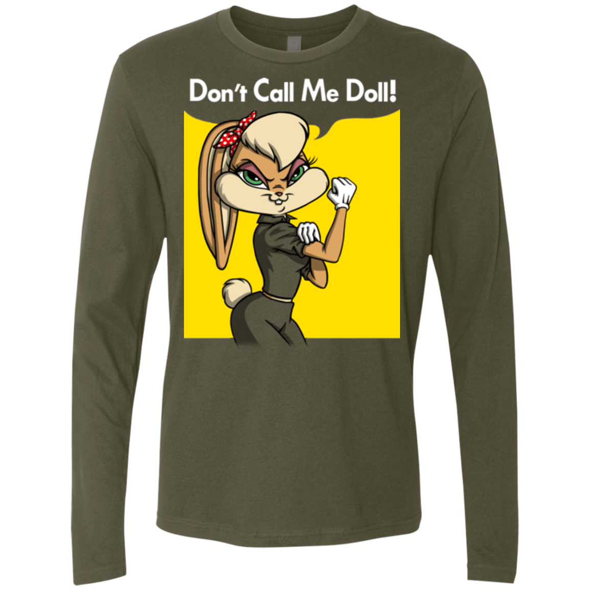 T-Shirts Military Green / S Lola Dont Call me Doll Men's Premium Long Sleeve